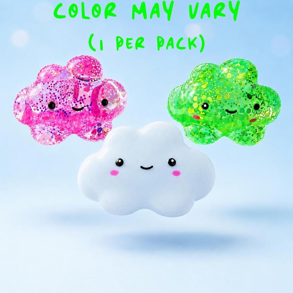 🔥Premium Cloud Stress BallOdor-Free Slow Rise Crystal Pink BNWT🔥